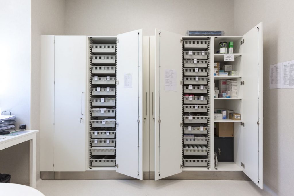 Storage solutions for hospitals developed by Industrial Laborum