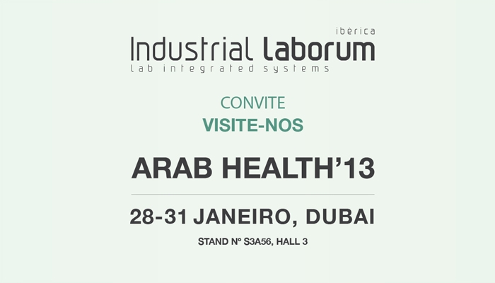 Convite Industrial Laborum - Arab Health 2013