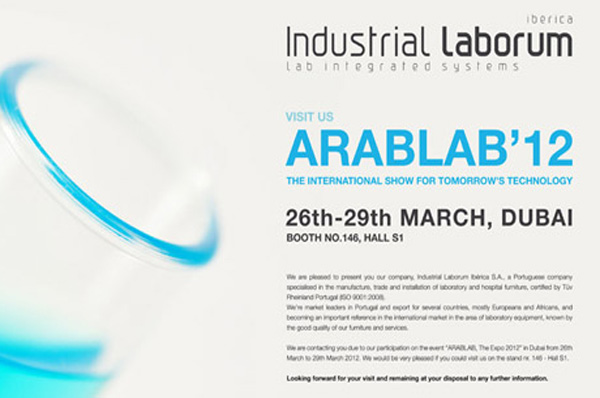 Convite Industrial Laborum - Arablab 2012